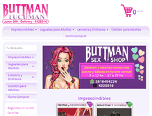 Tablet Screenshot of buttmantucuman.com